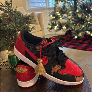 Nike Red and Black Chinese New Year Air Jordan 1 low OG